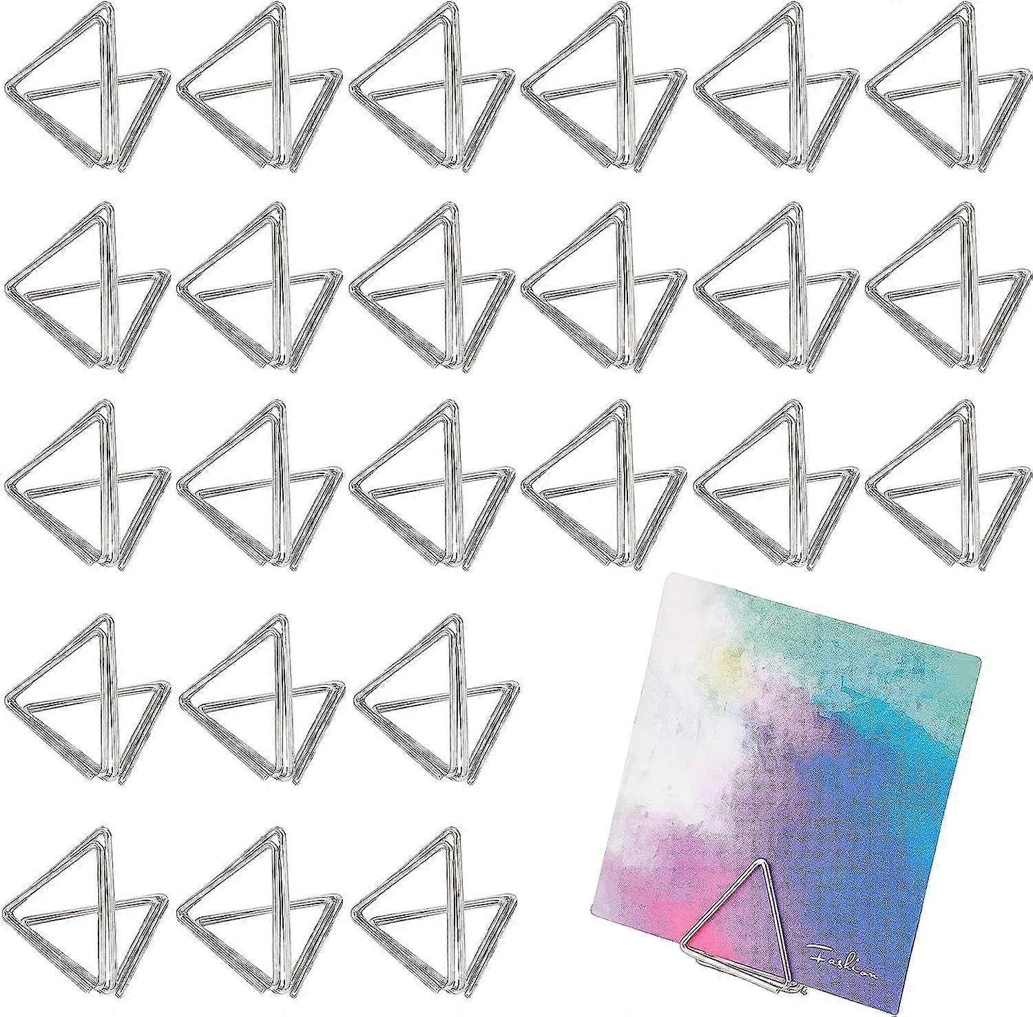24 Pcs Table Number Holders Mini Place Card Holder, Metal Name Cards Picture Holders for Tables Photo Menu Memo Clips Ideal for Wedding, Party