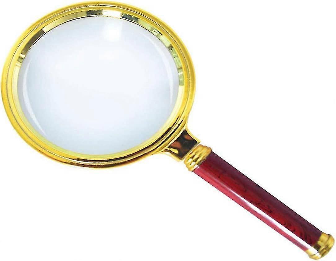 10x Handheld Magnifier, Reading Magnifying Glasses 10x With Rosewood Handle For Reading Books And Newspapers, Insect,7868