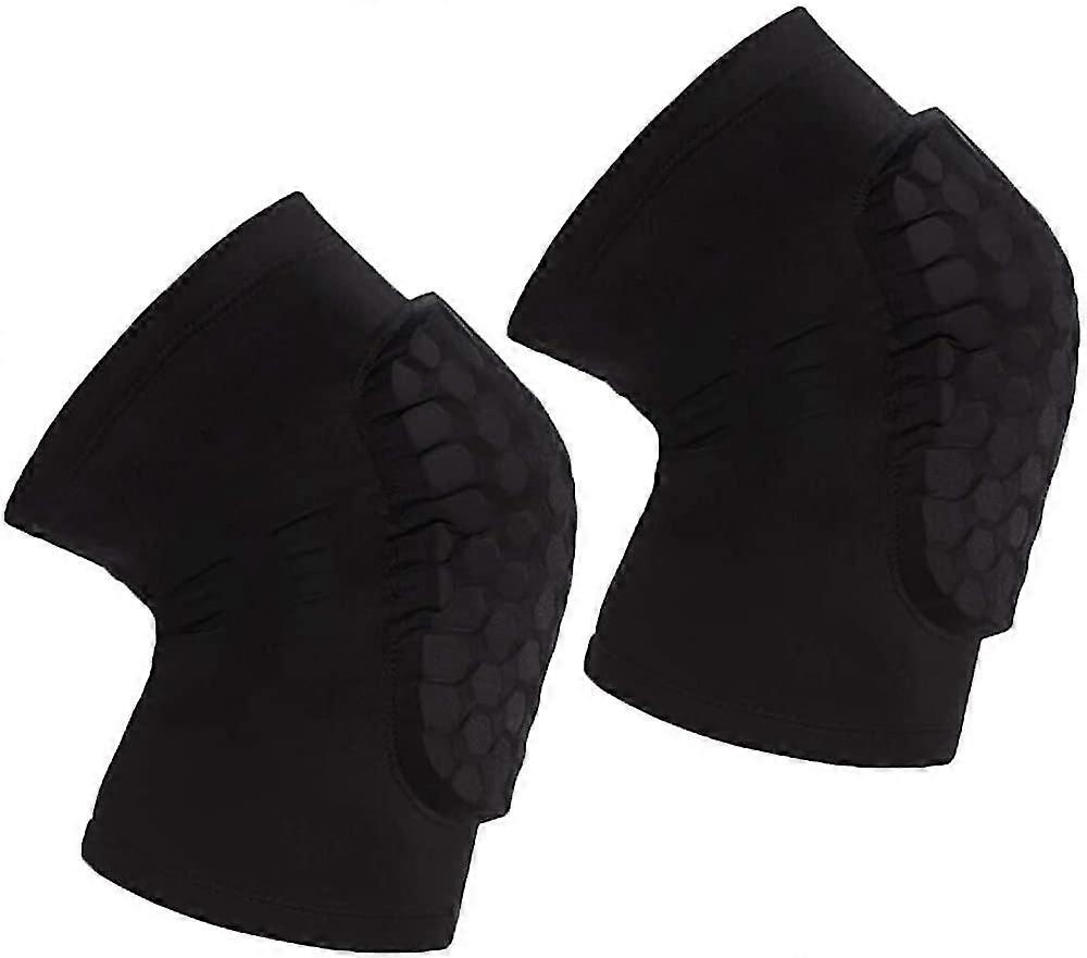 Knee Sve Pair Kneepad Pads Crasroof Antislip Basketball Leg Sve Protective Pad Support Guard Padded Breathable Compression Wear Hexpad - 2 Pac