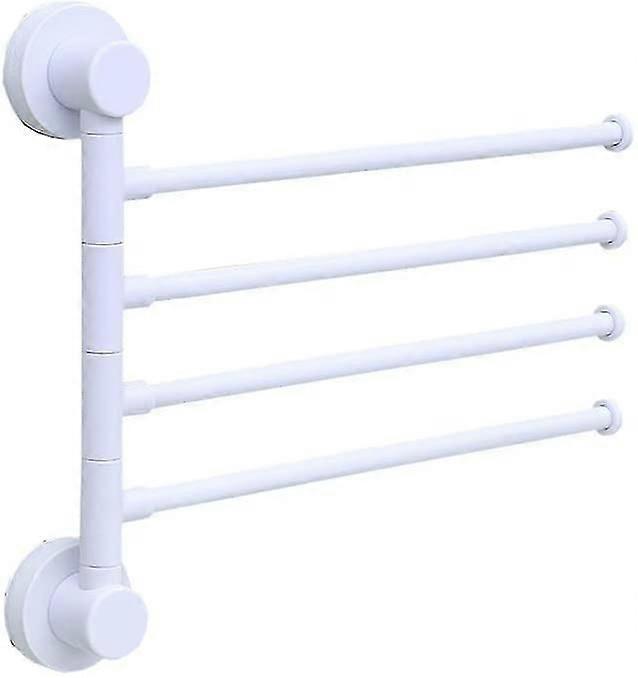 4-arm Wall Mounted Swivel Towel Rack, Fold Towel Rack, 180 Rotatable Towel Dryer For Bathroom Kitchen