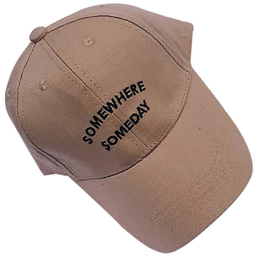 Kids Solid Color Baseball Cap Letter Embroidery Adjustable Sunscreen Snapback Hat(Light Pink)