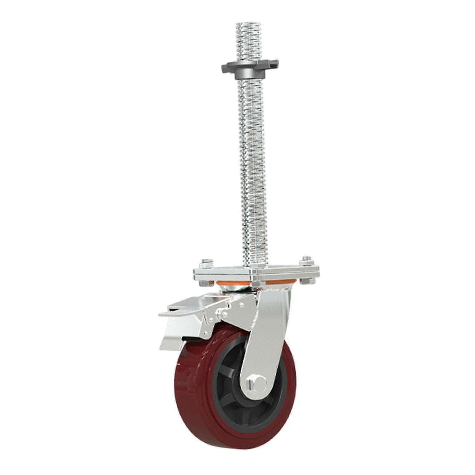 Scaffolding Caster Wheel Convenient Easy to Roll 6 inch Caster for Workbench PVC