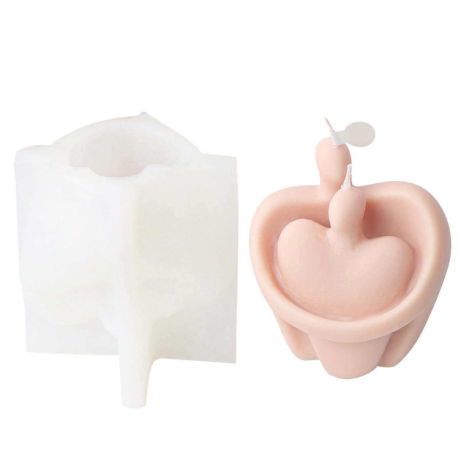 3D زوجين صورة سيليكون العفن عاشق الروائح شمعة الجبس DIY الايبوكسي راتنجات الصب العفن سطح المكتب الديكورات