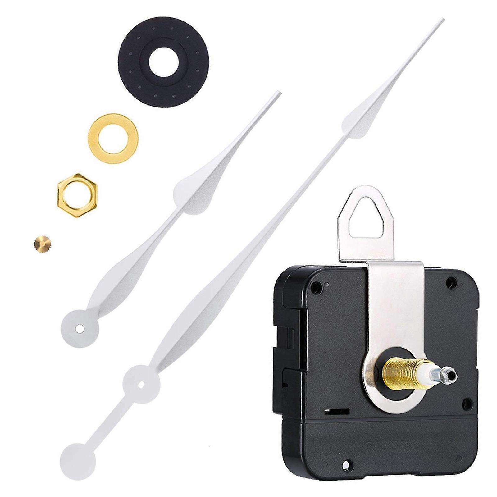 High Torque Quartz Clock Accessories Quartz Wall Clock DIY Movement Mechanism Replacement Clock Motor Repair Parts Silver