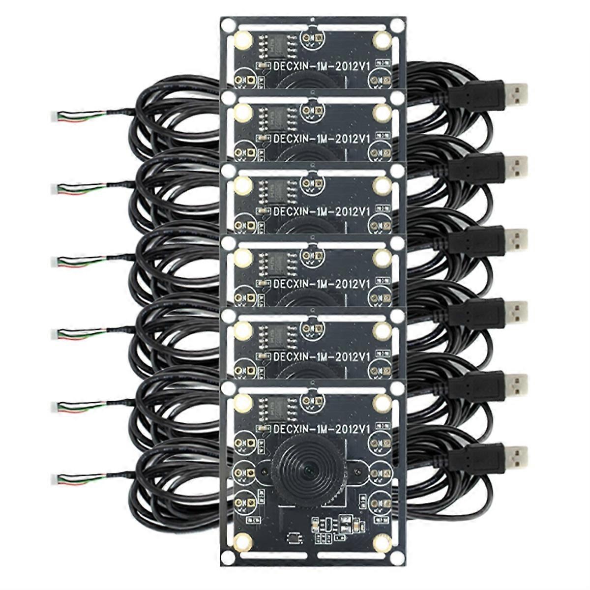 Νέα 6Pcs 100 Degree Camera Module 1MP OV9732 1280x720 USB Free Driver Manual Focus, με καμπίνα 3 μέτρων