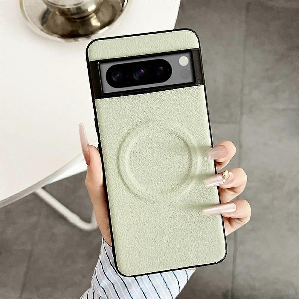 For Google Pixel 8 Pro Case Compatible with MagSafe PU+TPU Phone Back Cover
