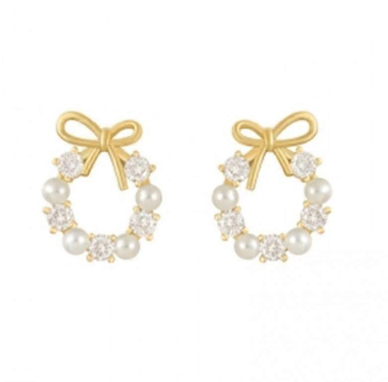 (petite bow earrings