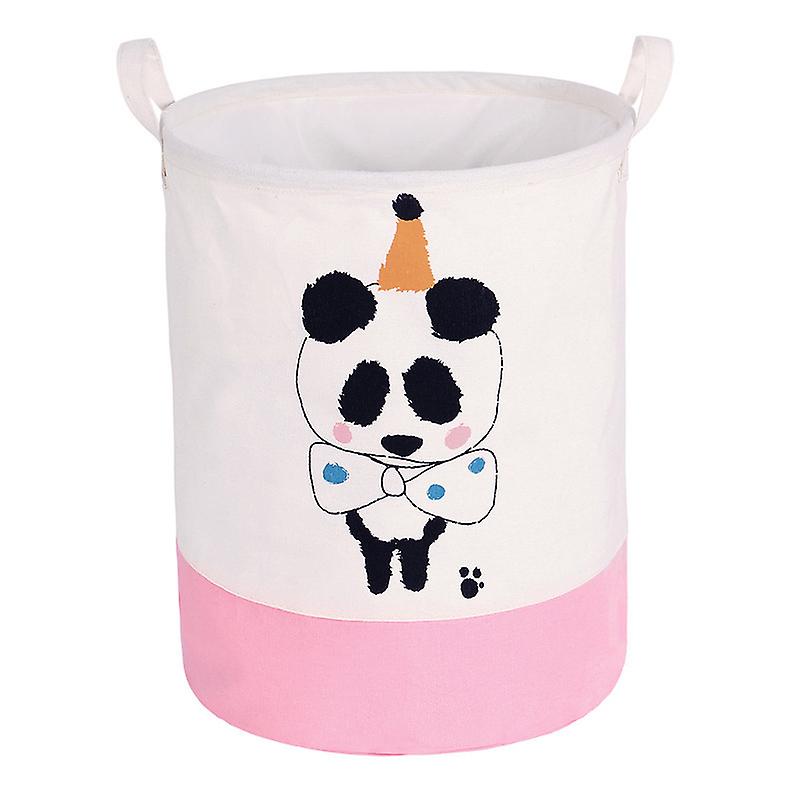 Waterproof Foldable Panda Print Baby Laundry Basket