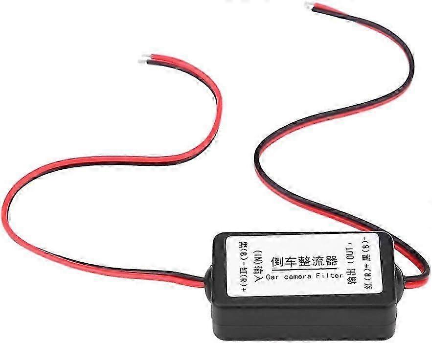 12V Rectifier, 12V DC Car Filter Rectifier Reversing Camera Power Relay Capacitor Filter