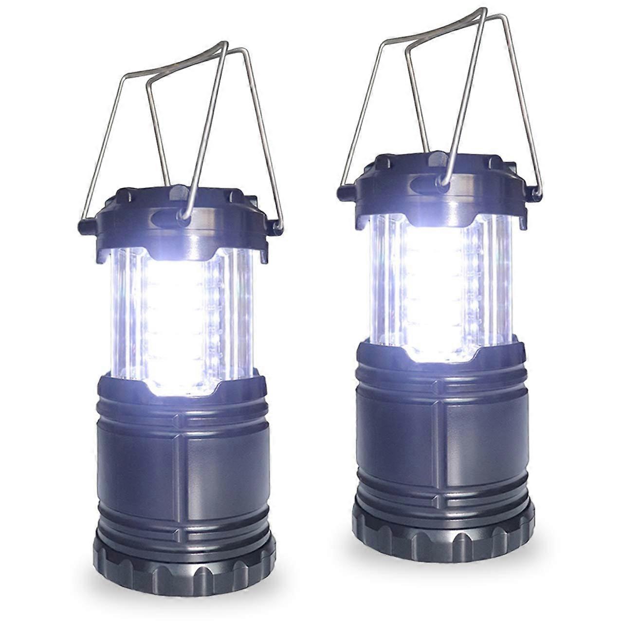 2-Pack Collapsible LED Camping Lanterns, Battery-Powered Emergency Lights for Hiking, Outdoor Activities, and Power Outages