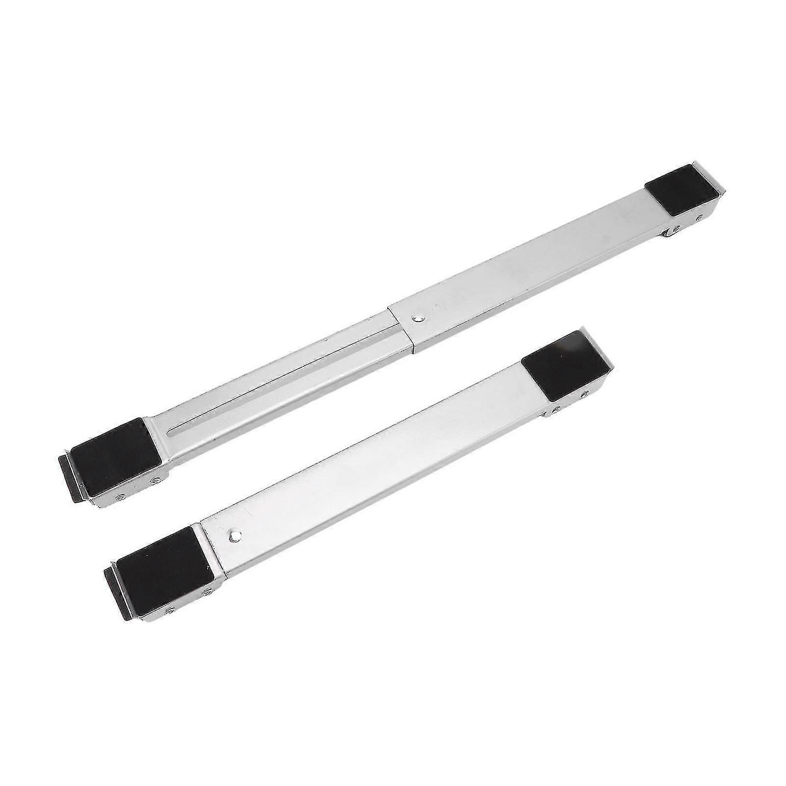 Exquisite 2 Sets Mobile Rollenhalterung Möbel Erhöhte Basis Bewegliche Räder für Kühlschrank Waschmaschine Silber