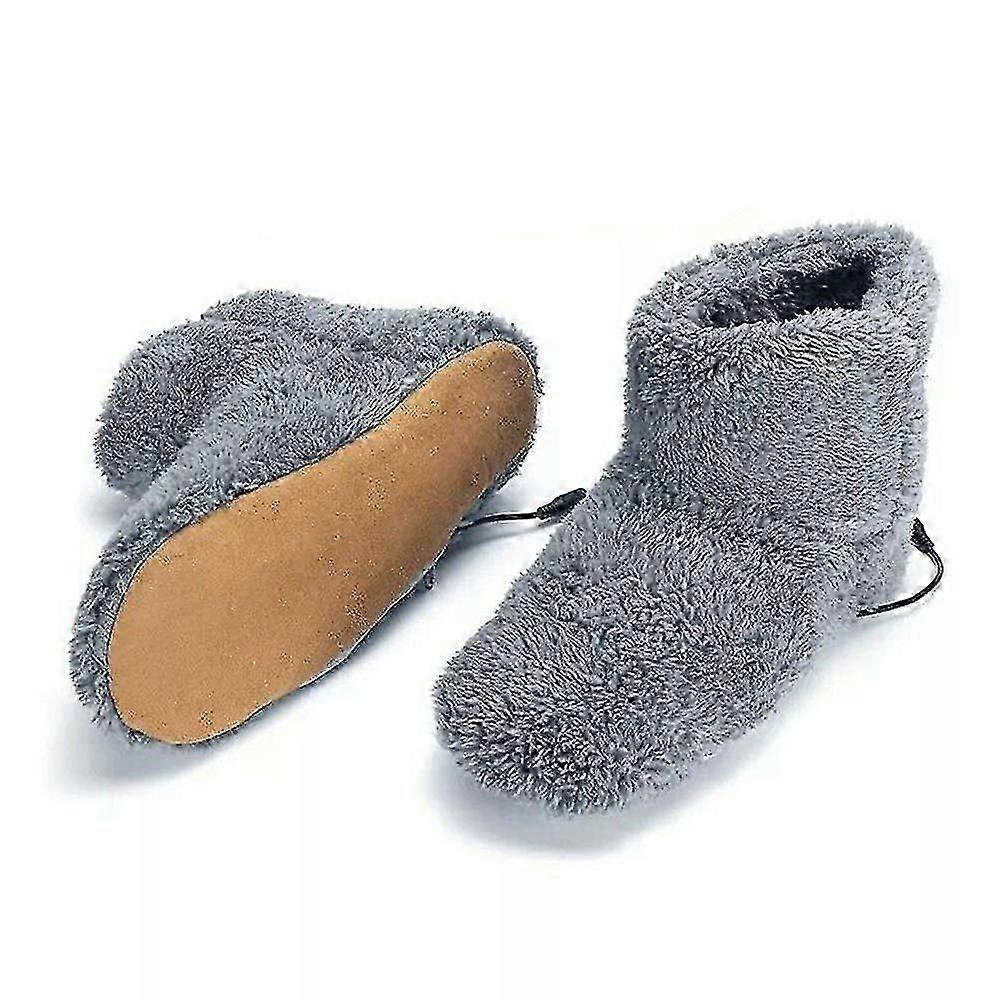 Elektrické USB vyhřívané boty Fleece Podšívané pantofle ponožky noha teplejší boty