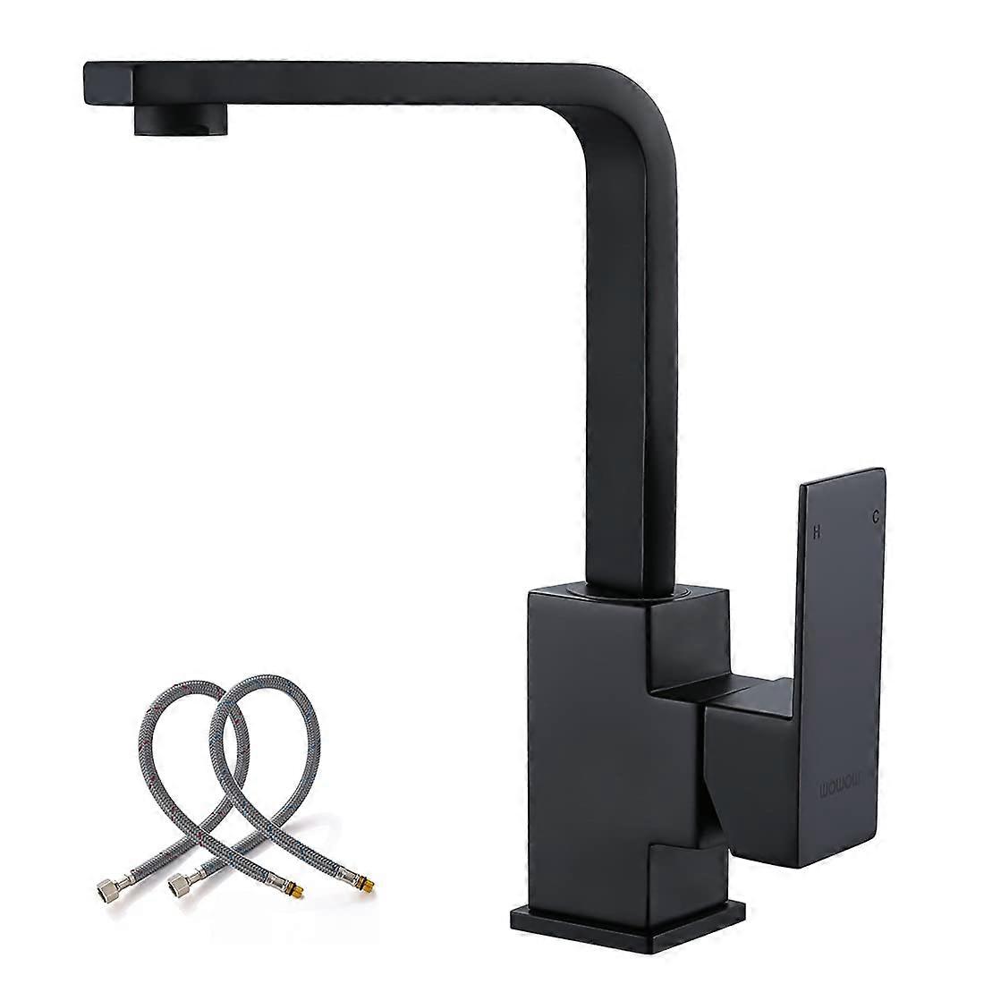 Stainless Steel Bar Faucet for Kitchen with Pull-Down Sprayer, Single Handle, Contemporary Style, 360-Degree Swivel