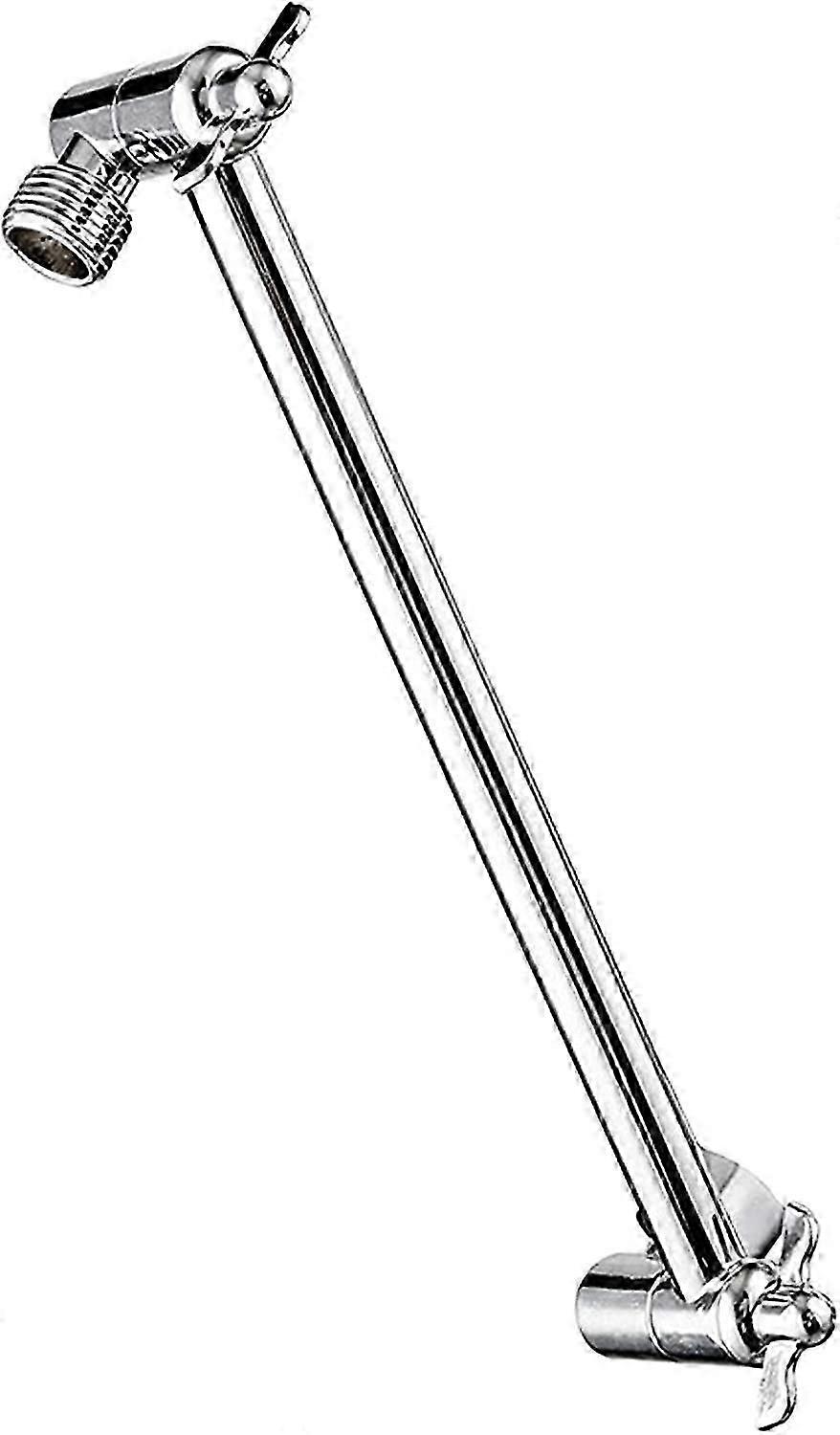 Adjustable Shower Arm,Solid Brass Shower Head Extension Arm with Universal Connection for Shower Heads