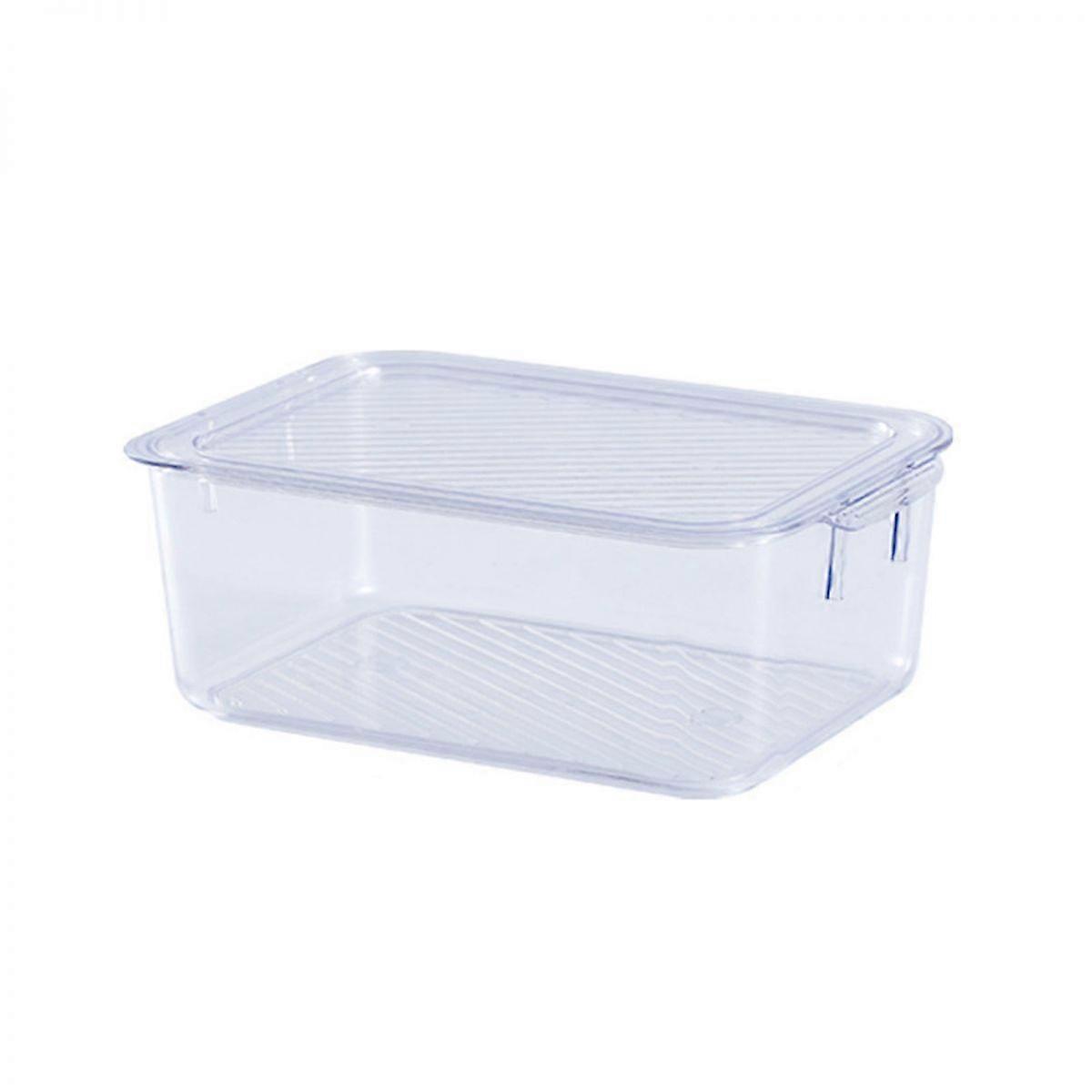 Refrigerator Organizer with Lid, Stackable, Ideal for Kitchens