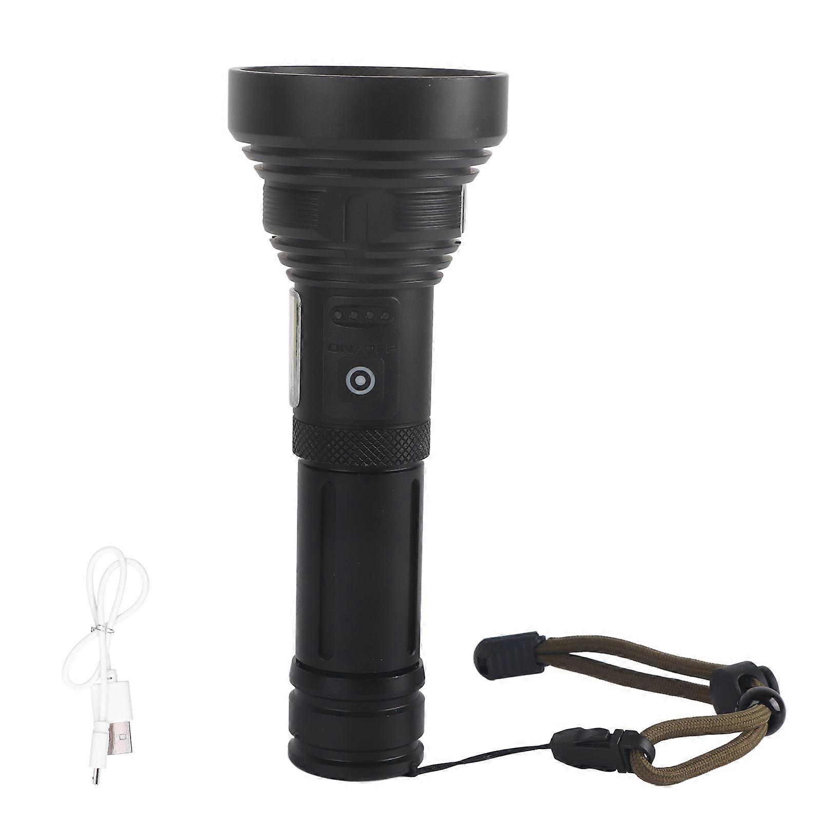 Multi‑Function Flashlight USB Charging 1500 Meters Long‑Range LED Special Flashlight for Hunting Fishing Expedition