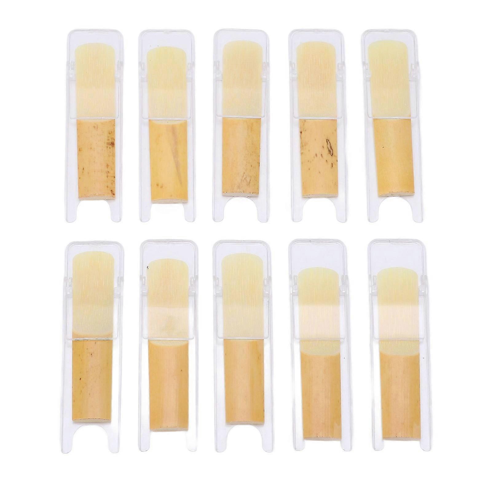 2024 10Pcs Soprano Saxophone Reed 2.5 Bb B Flat Sax Reeds Accessory Set Kit compatible Clarinet