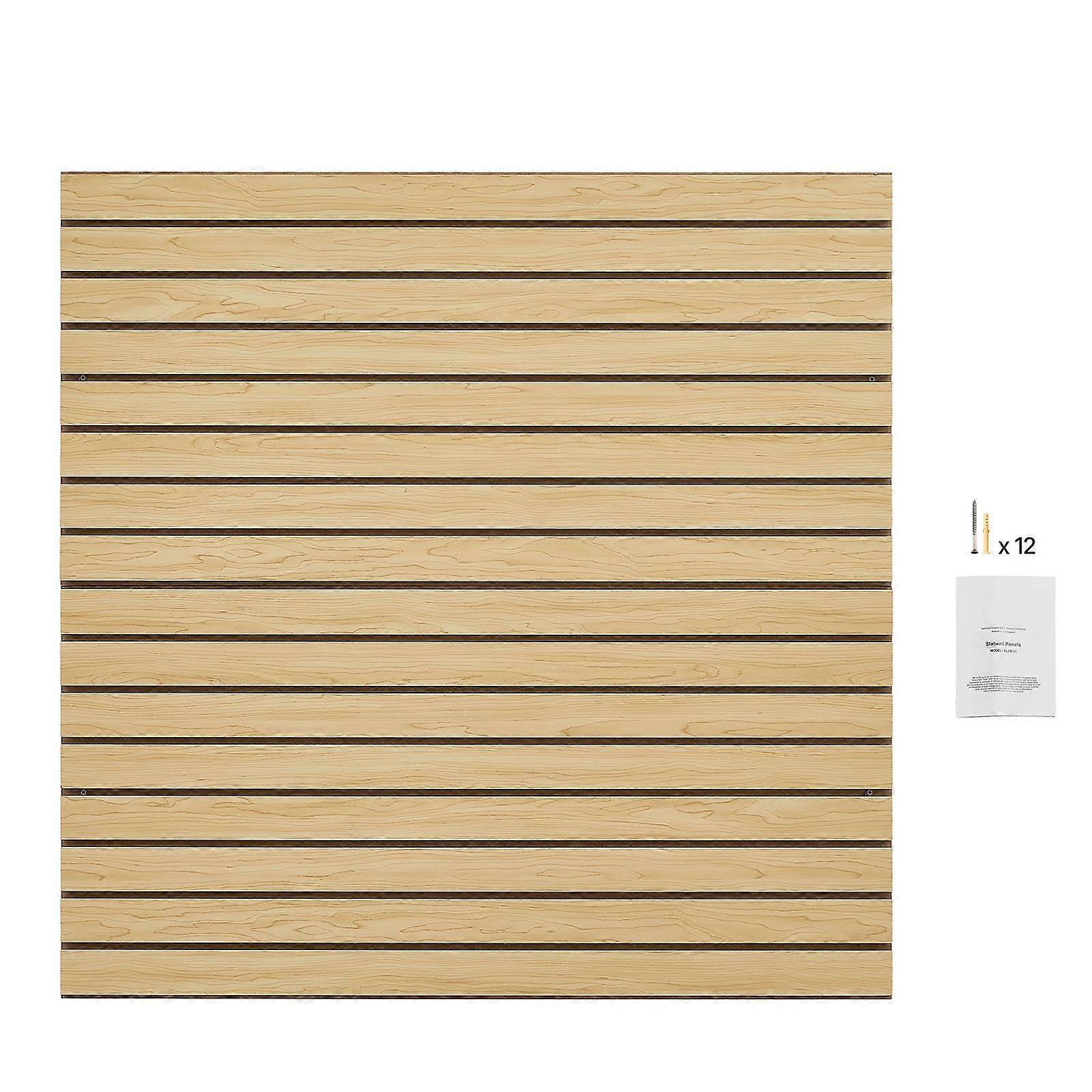 Panneau mural à lattes, mur de garage en MDF de 4 x 4 pieds, conception modulaire, panneau réglable facile à installer avec structure d’accouplement et coupe de bricolage