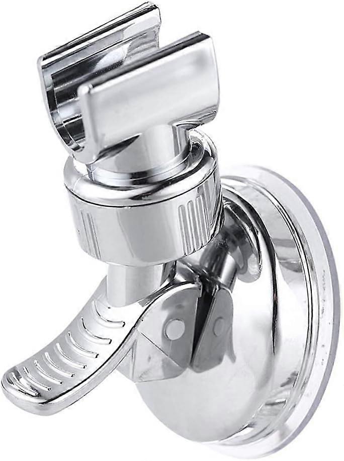 Adjustable Shower Head Holder Bathroom Chrome Wall Mount Strong Suction Handheld