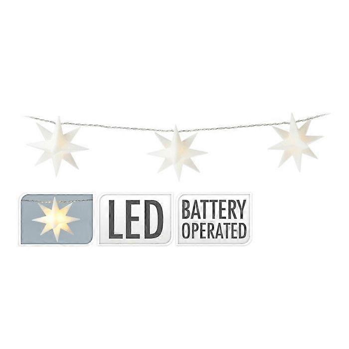 Guirlande d’étoiles décorative 10 LED lumière blanc chaud. 1,8 million d’euros