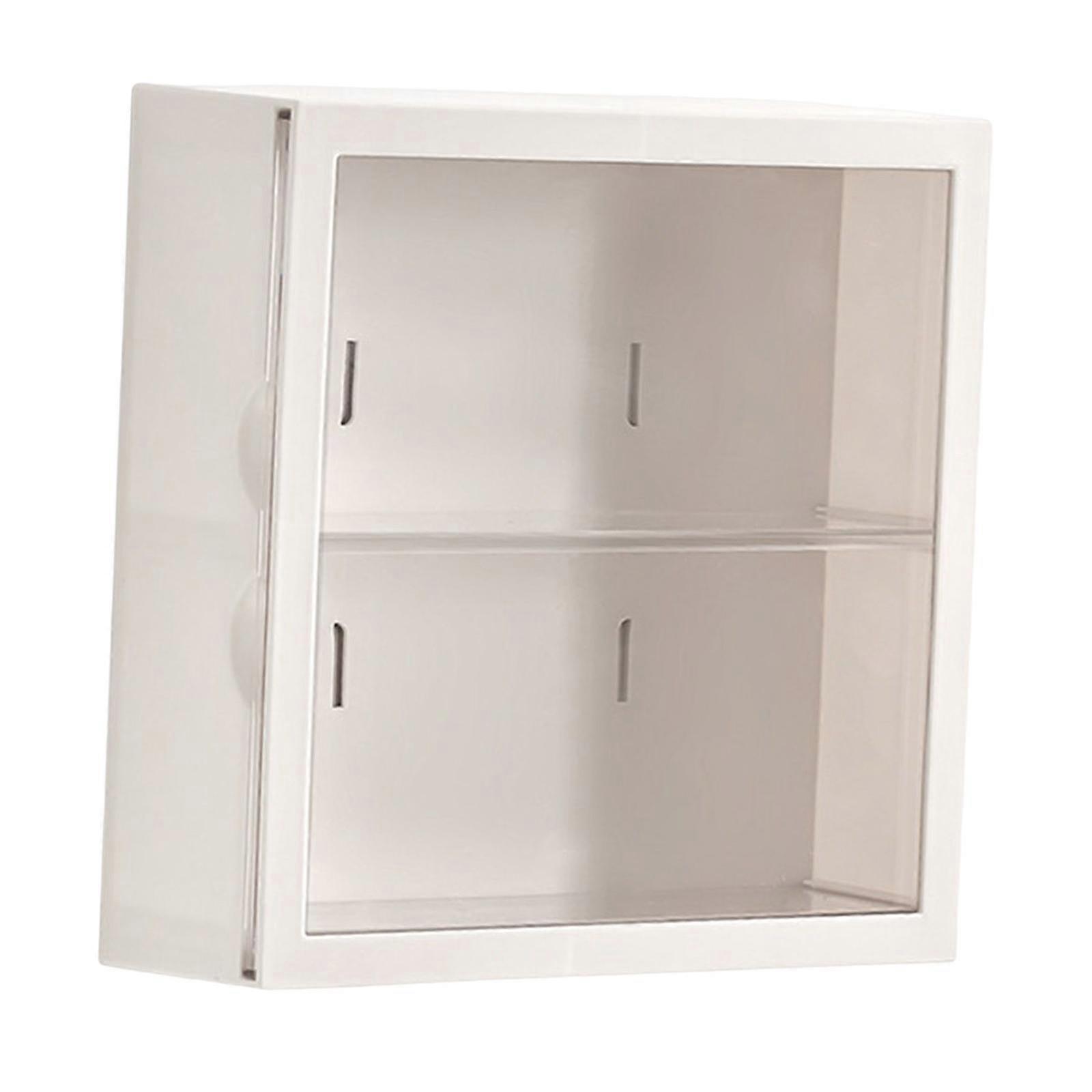 Display Case for , Clear Wall Mounted or Desktop 2 Layer Storage Box Cabinet
