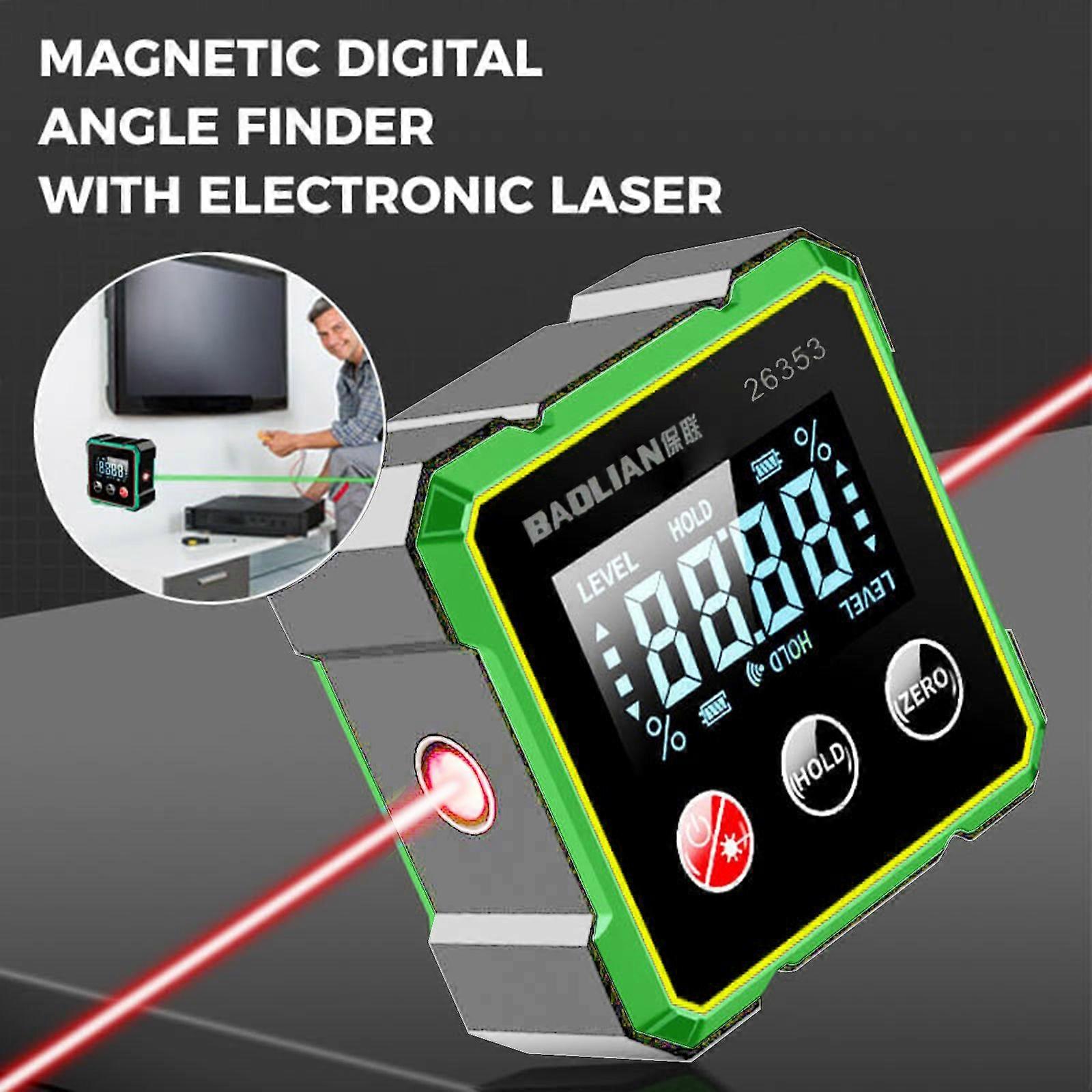 2025 Magnetic Angle Finder Level Box Angle Measuring Tool Digital Electronic Level Digital Angle Finder Gauge Electronic