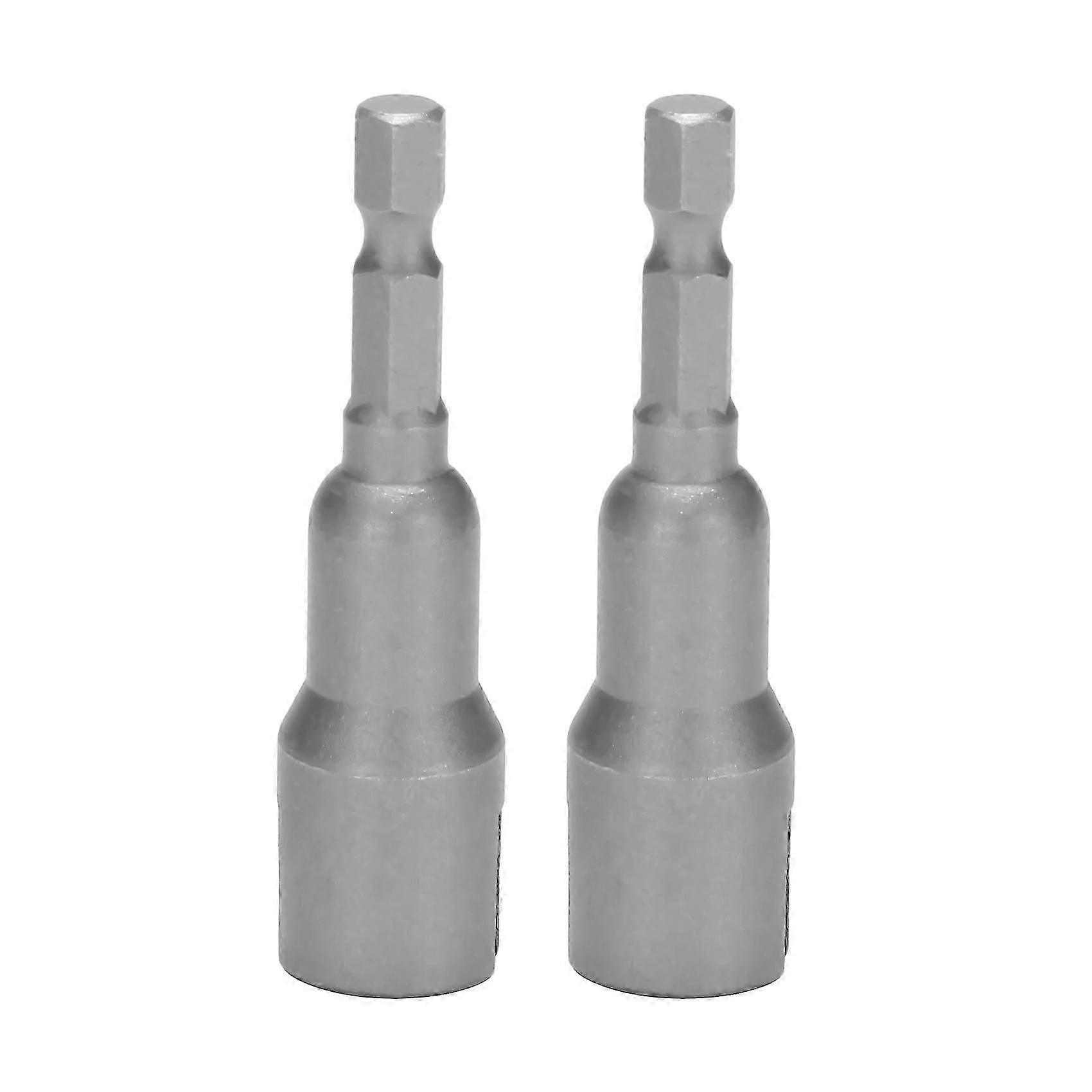 2Pcs Power Wing Nut Driver Set,Slot Wing Nuts Drill Bit Socket Wrenches Tools Set,1/4inch Hex Shank