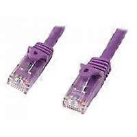 Cabo de rede Cat6 Gigabit UTP sem gancho 15m - STARTECH - Roxo