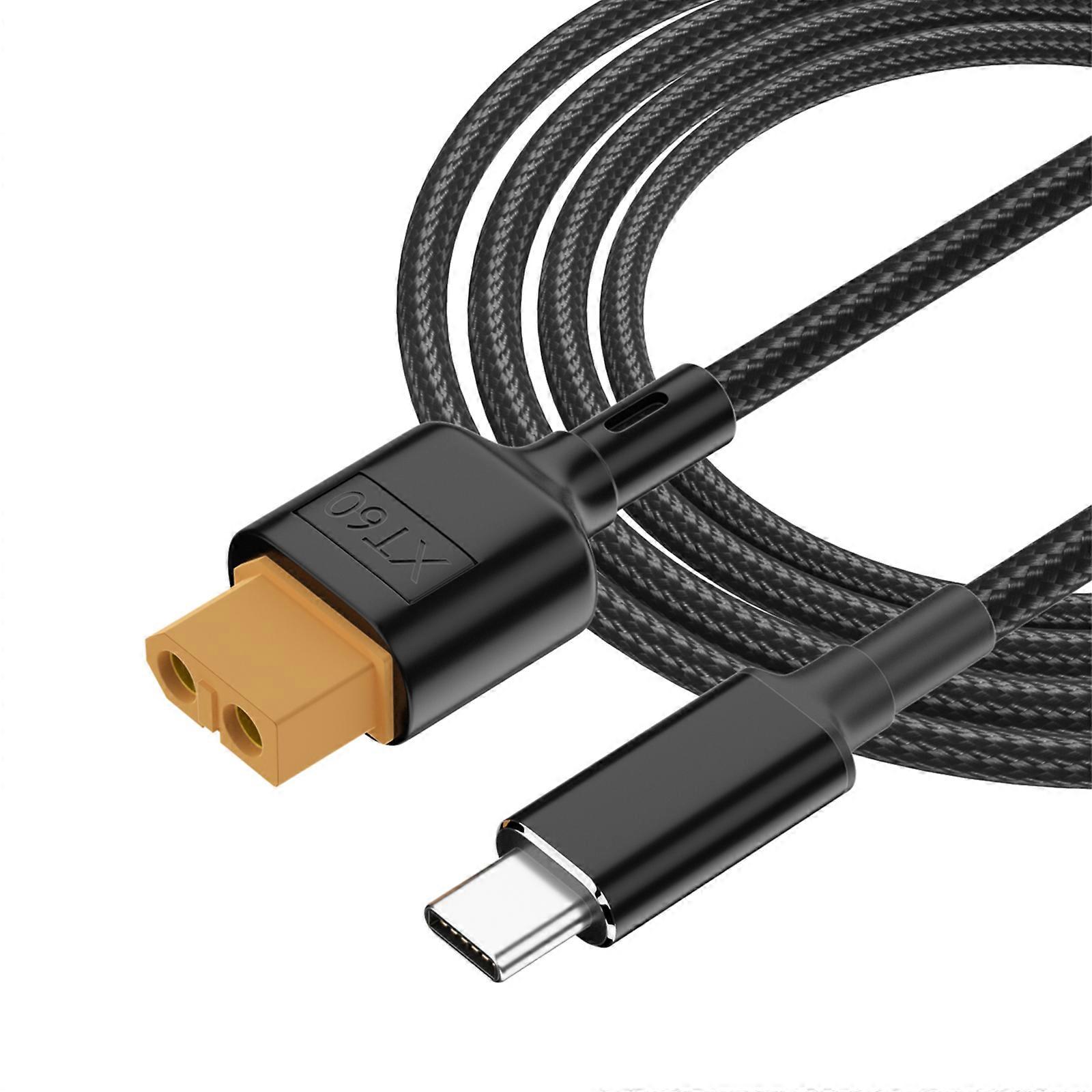 Tip C - XT60 Şarj Kablosu XT60 Şarj Adaptörü Kablosu M4 Cep / M7 M6 Şarj Cihazı Çok Fonksiyonlu Koruma Fonksiyonu