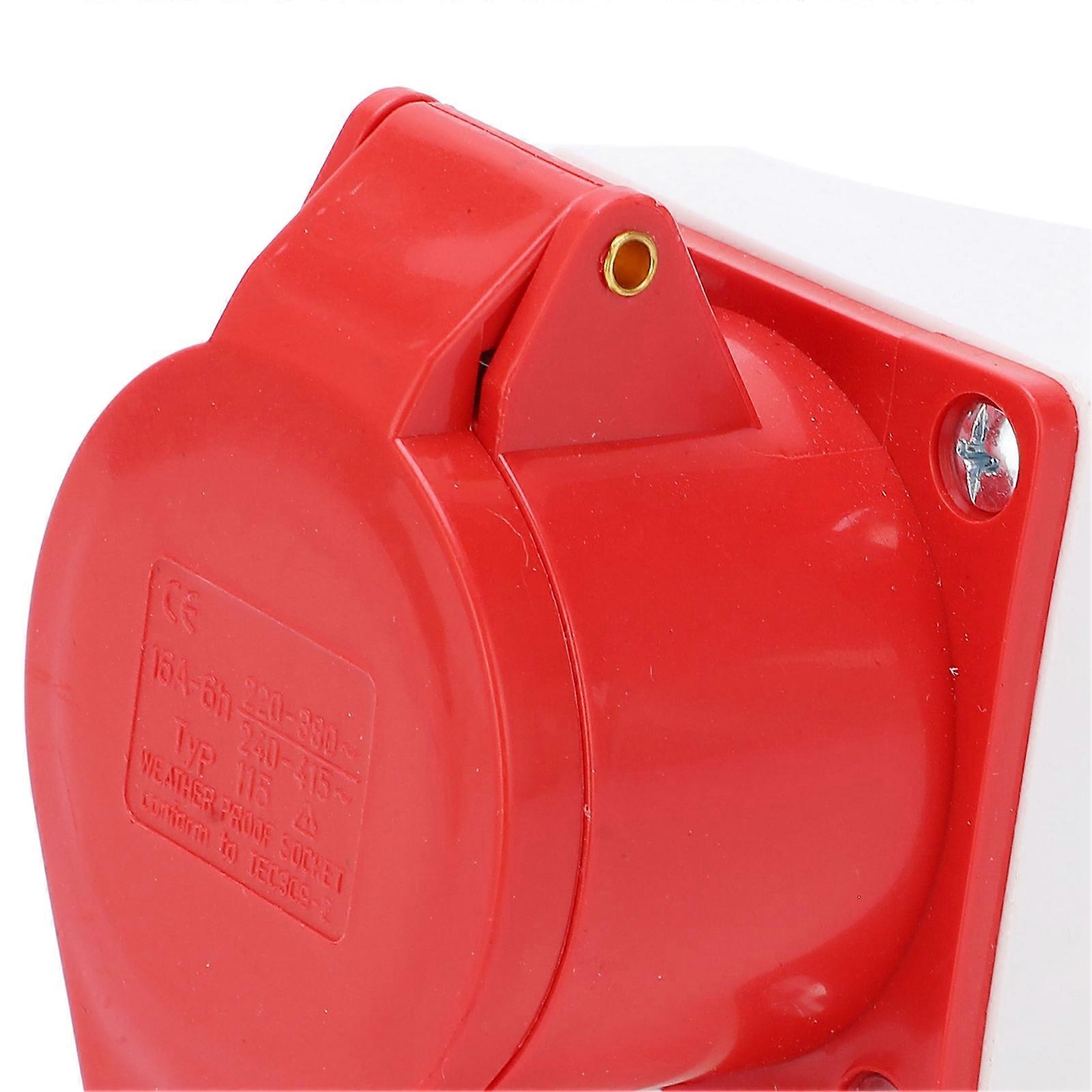 220 380V/240 415V 5 Pin 16A Dustproof Explosion Proof Waterproof Industrial Wall Socket
