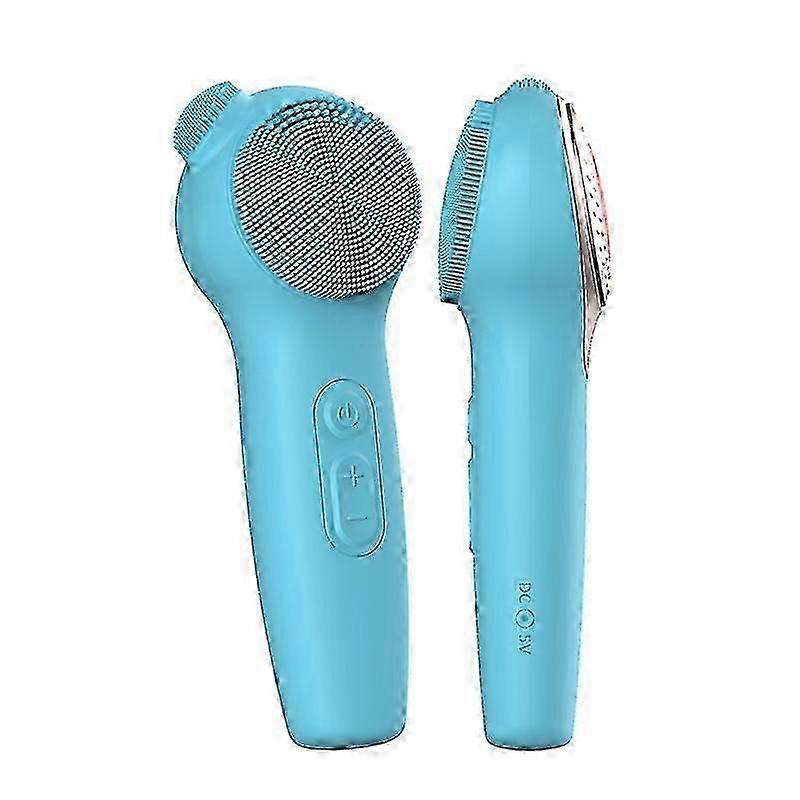 Silicone Electric Facial Cleansing Brush for Blackhead Remover Improve Acne, Waterproof Shower Face Scrub Brush Exfoliating, Massaging Deep Cleansing