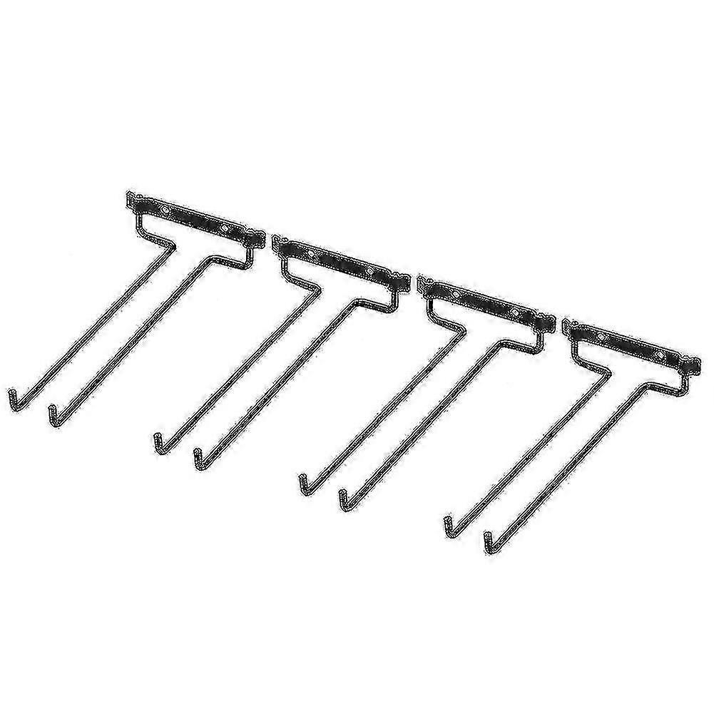 For 4 Pcs Wine Glass Racks Wall Mounted Hanging Rack Shelf Wine Cup Display Stand compatible with Cabinet and Bar