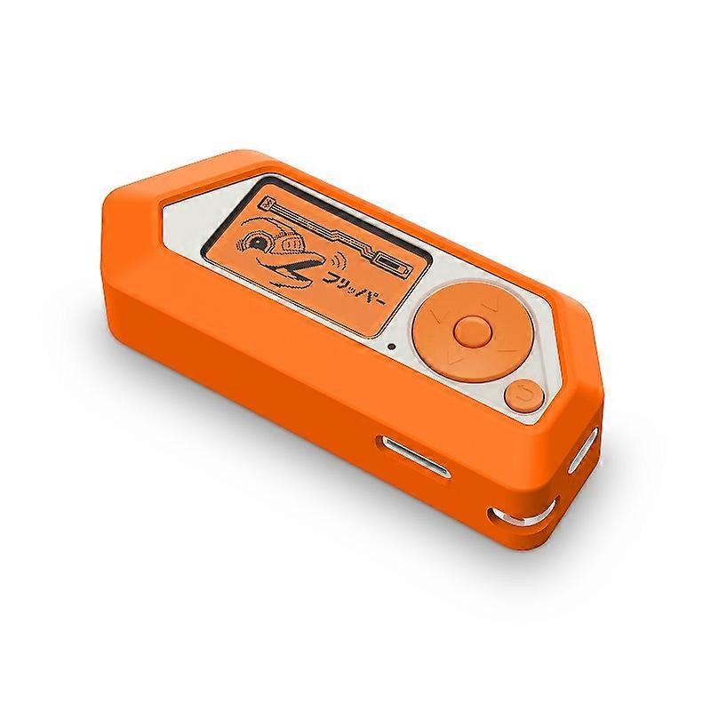 For Flipper Zero Electronic Pet Silicone Full-Cover Protective Case Orange