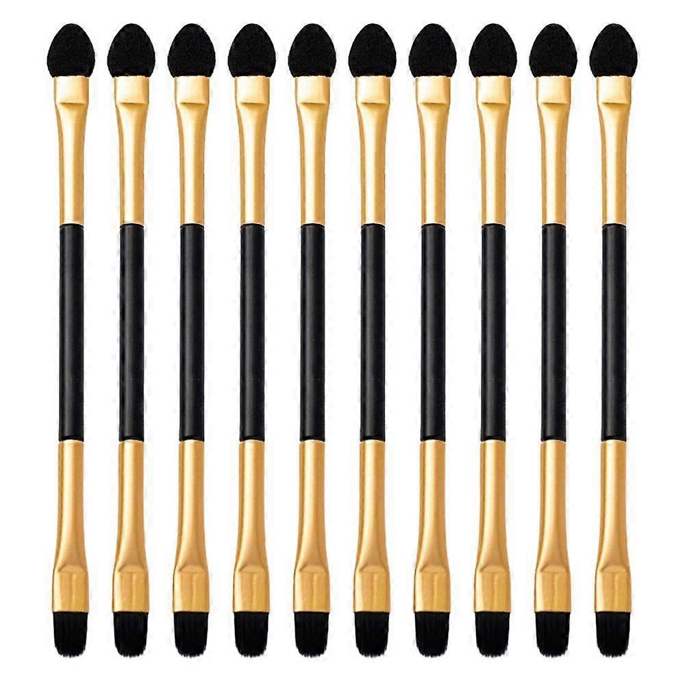 10PCS Double-Ended Eyeshadow Brushes Long-Lasting Lip and Eyebrow Brushes Makeup Beauty Tool