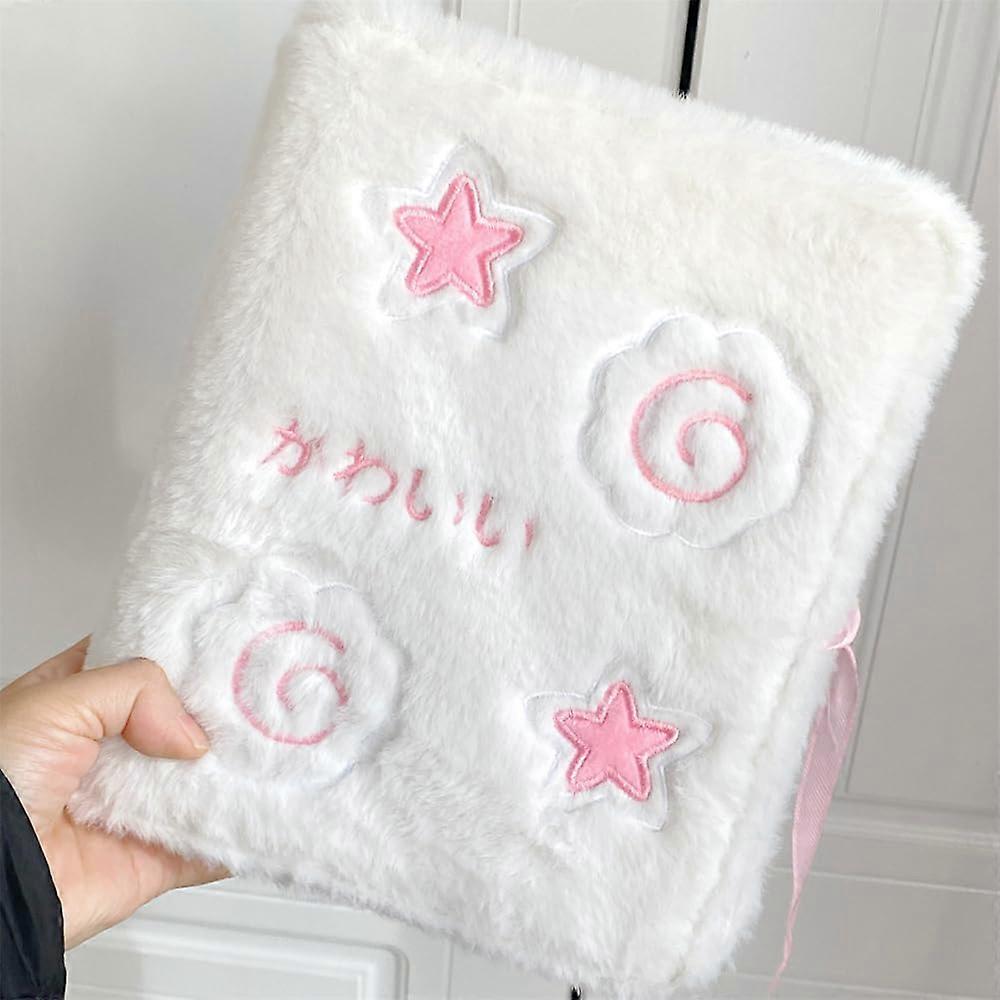 Plush photo card folder arms book cute star photo card holder, A5 folder 6 ring photo card album