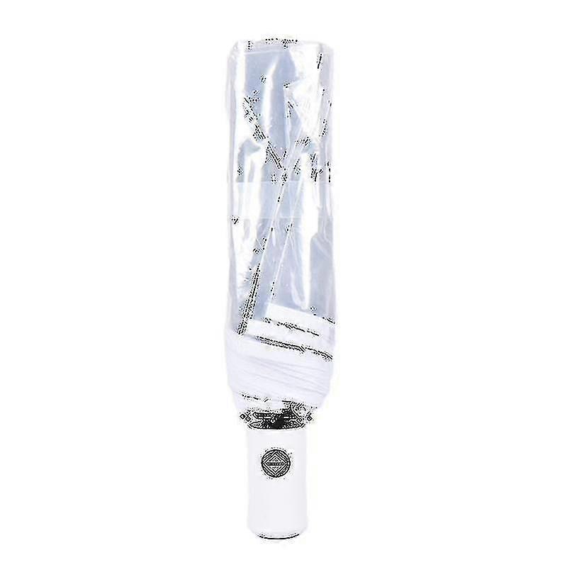 Automatic Open Close Fold Windproof Umbrella Compact Rain Transparent Clear