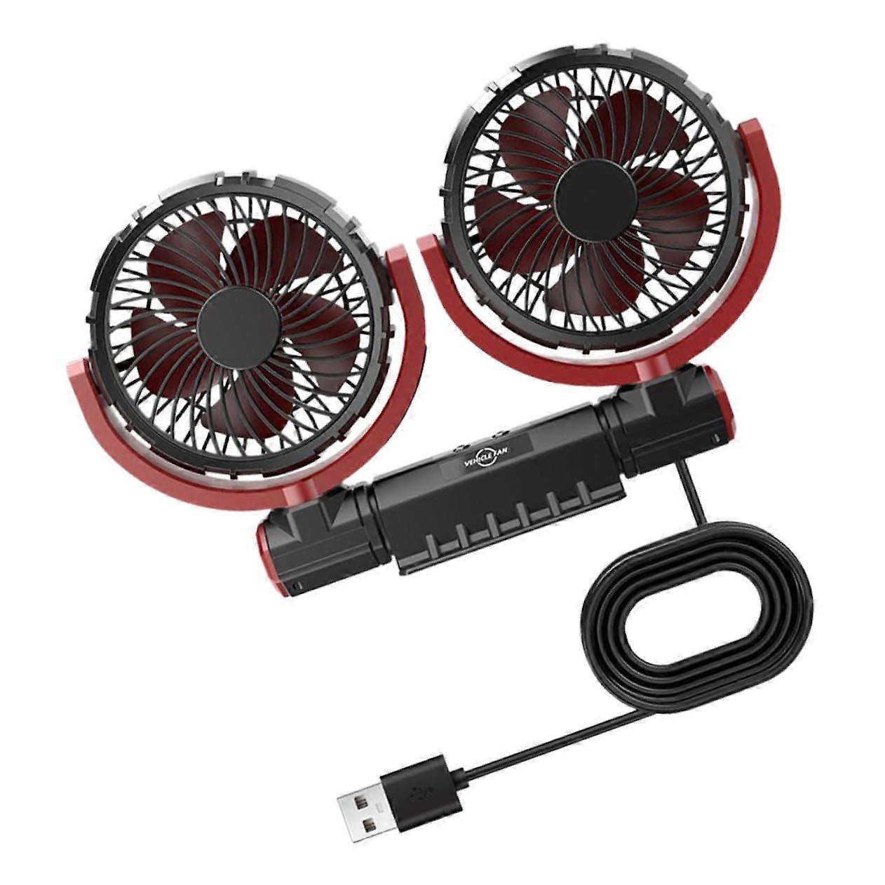 Adjustable Car Fan Compact Indoor Fan For Truck And Vehicle Humidity Reduction Easy To Use Universal Car Compatibility