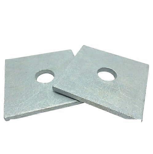 Square Anchor Bearing Plate Washer 1/2 In x 3 In x 1/4 In Galvanized DIY Hardware, Qty 50