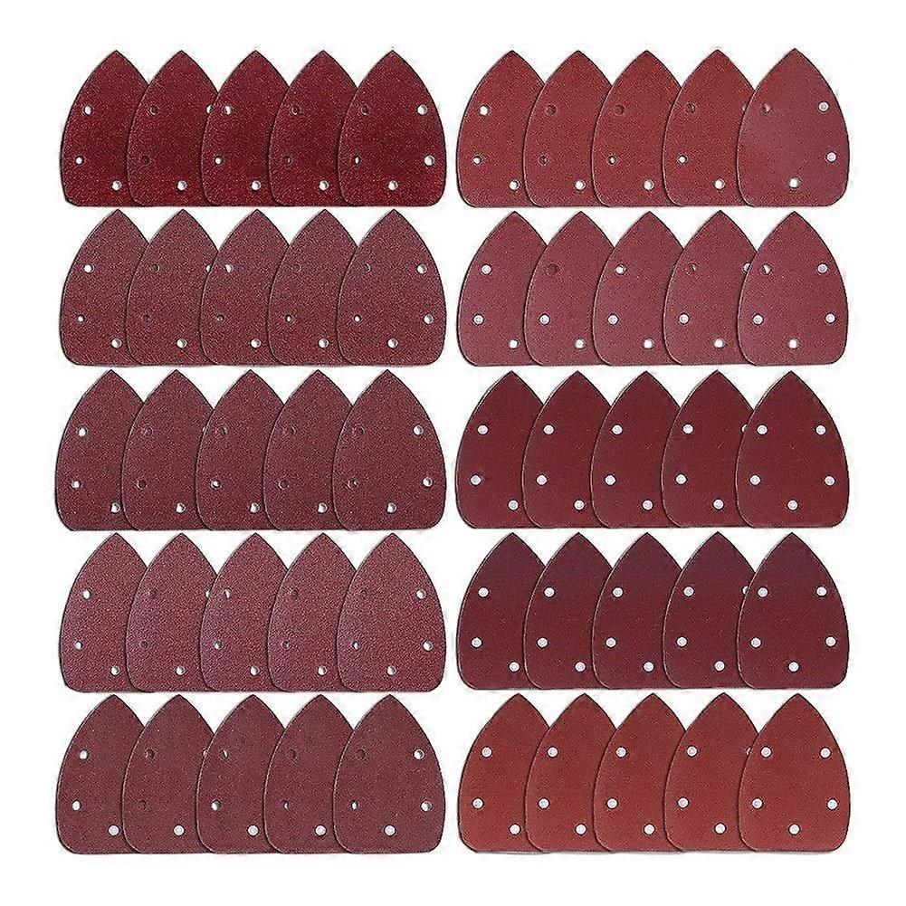 Sander Sandpaper 50 Pieces Mouse Detail Sander Sandpaper Sanding Paper Hook and Loop Assorted 40/60/ 80/100/ 120/180/ 240/320/ 400/800 Gri