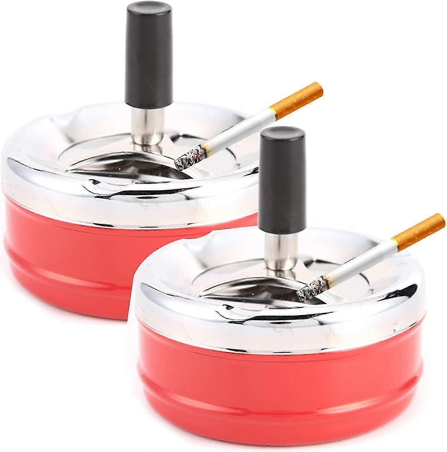 Pyörivä tuhkakuppi hajua estävä tuhkakuppi tuulenpitävä ja sateenkestävä pöydän tuhkakuppi pyörivällä kannella