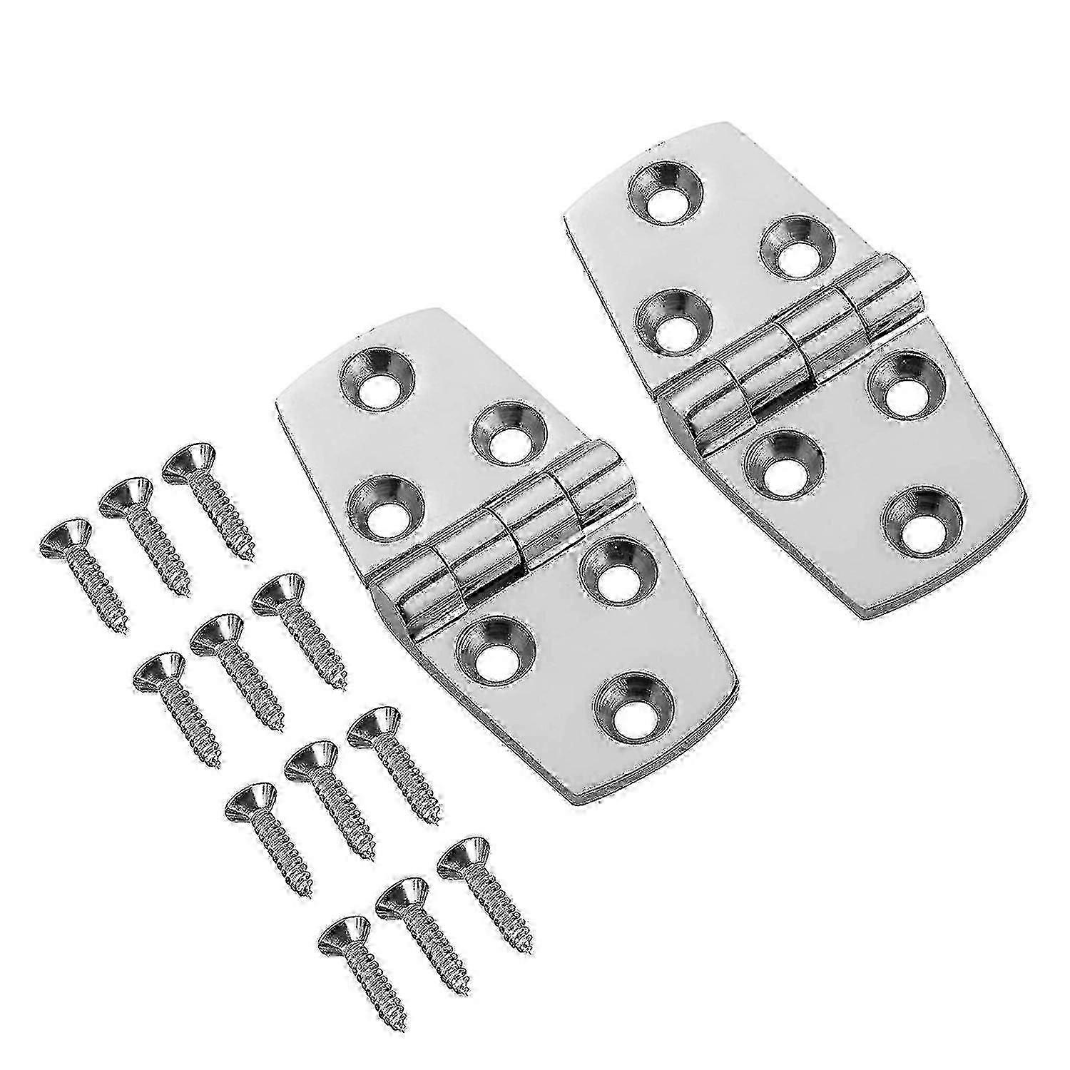 2pcs Dobradiças Marinhas 3x1,5 Polegadas aço inoxidável Aço pesado Dobradiças