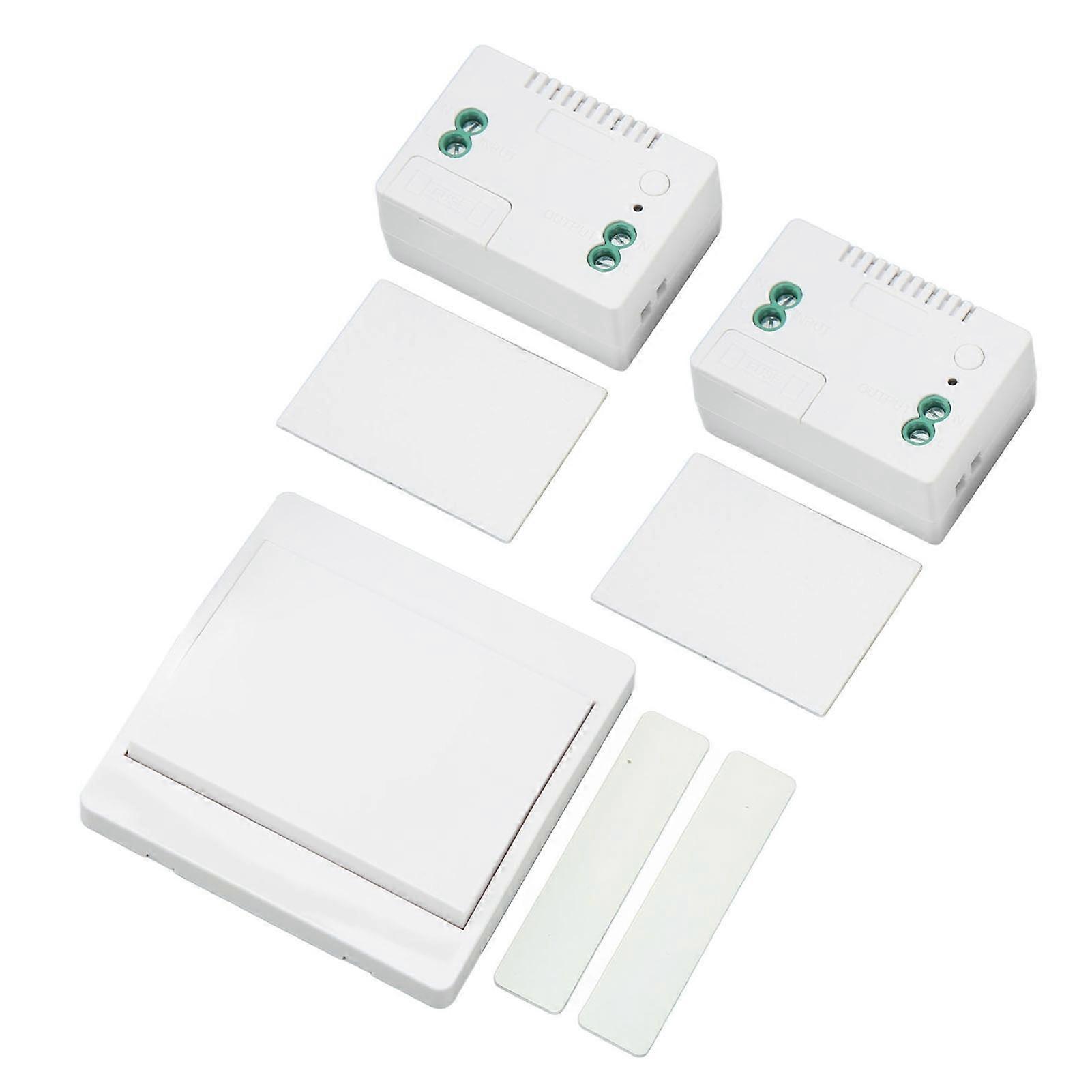 Wireless Light Switch Water Resistant Self Powered Remote Controller Wireless Wall Mounted Light Fixture Switch Receiver Kit