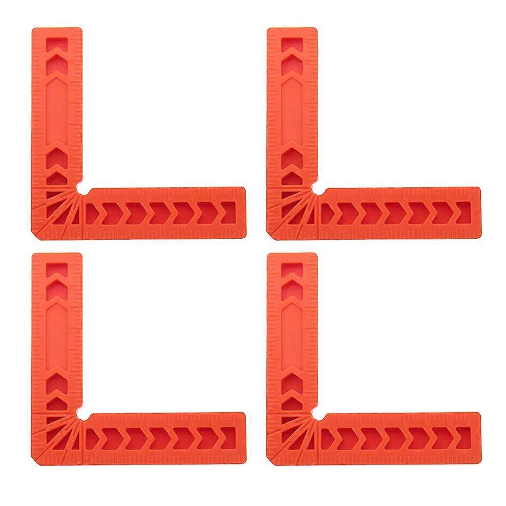 4Pcs 90 Deg Angle Positioning Squares 6'' Right Angle Clamps Plastic
