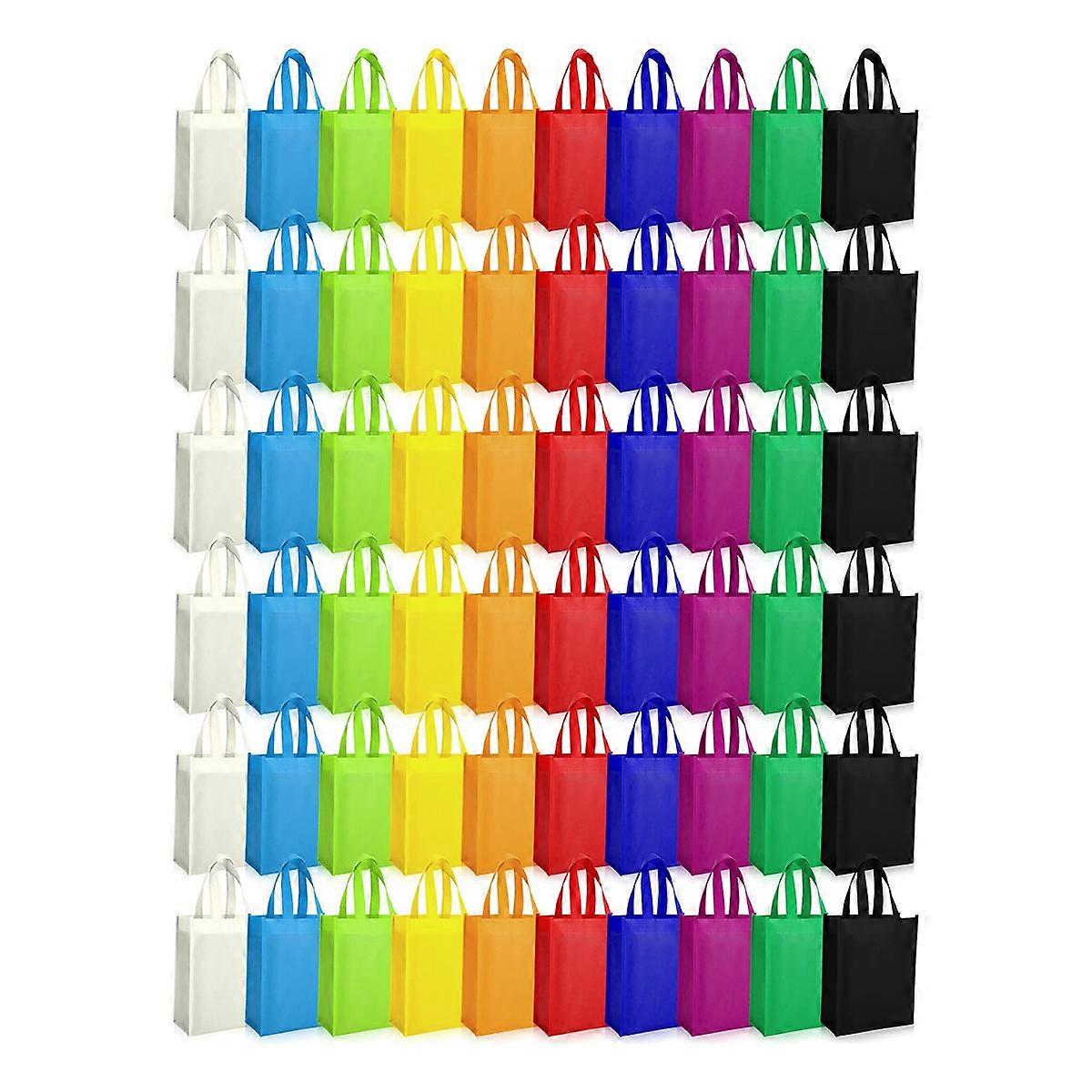 50Pcs Non Woven Tote Bags Reusable Gift Bag Reusable Bags with Handle