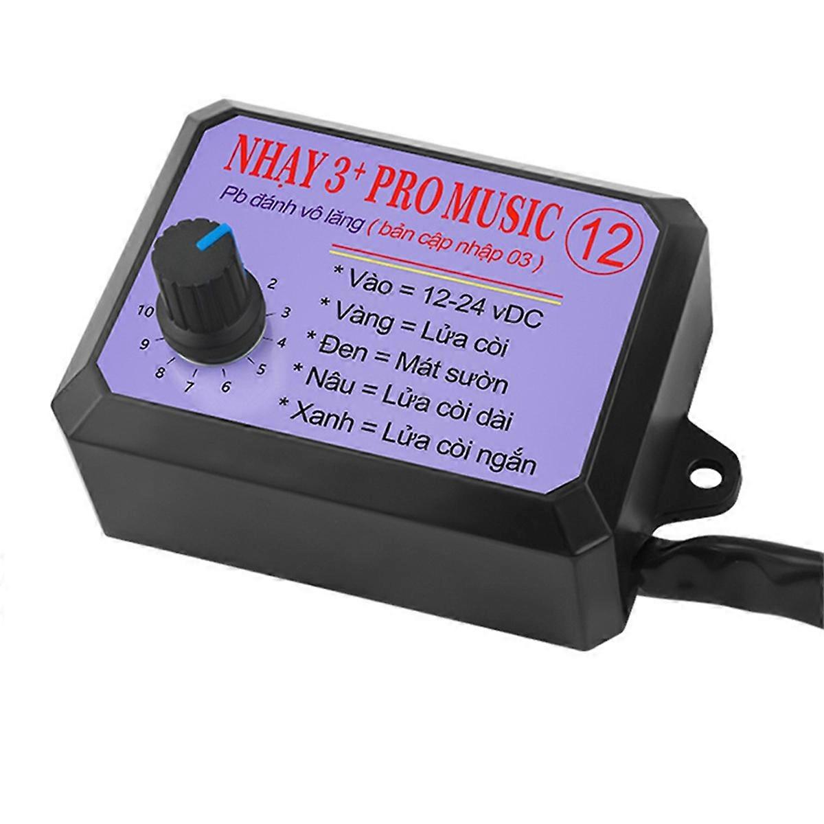 12V-24V 12 Sound Musical Electronic Horn Controller 3+Pro Horn Speaker Sound Control Box Unit with V