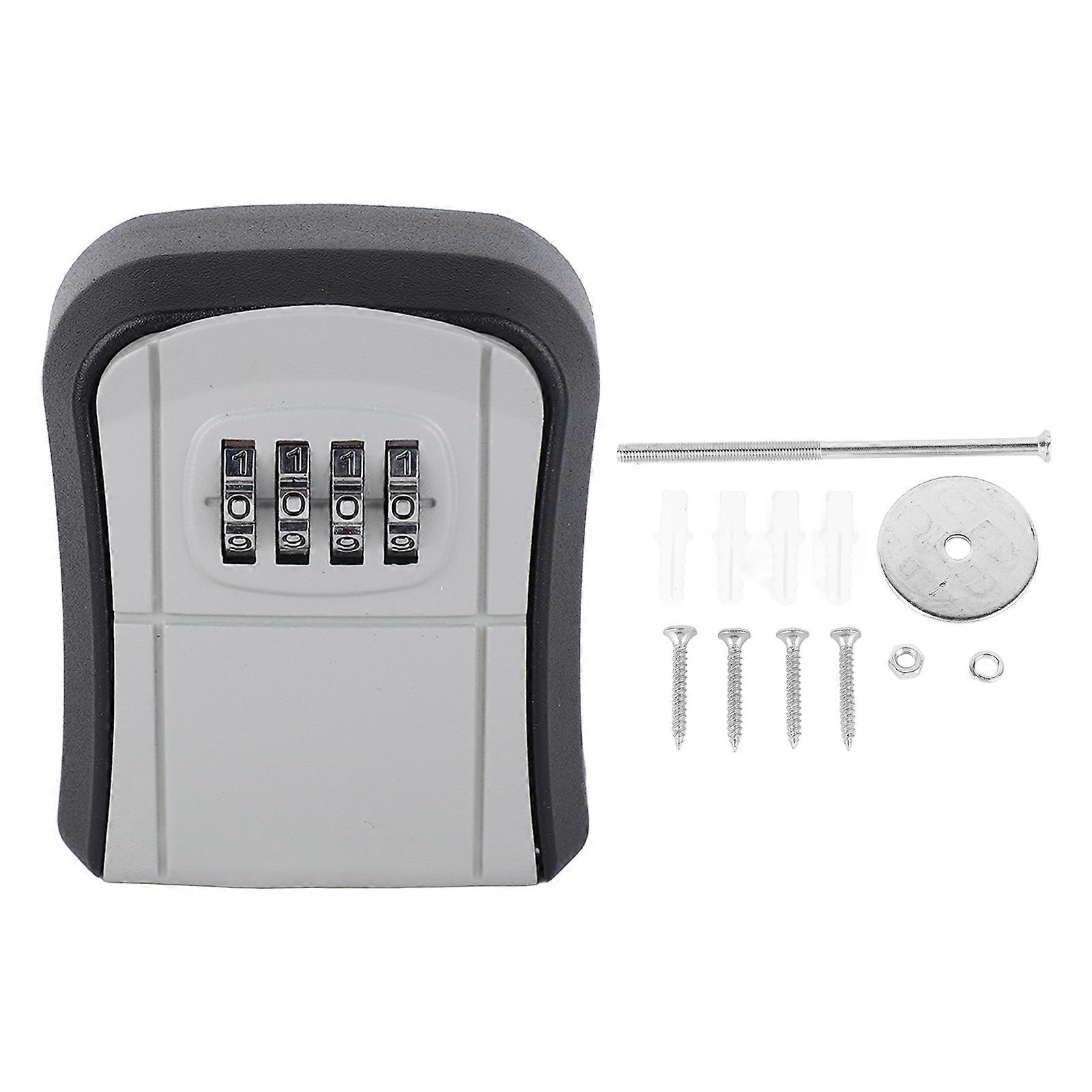 Security Lock Box Aluminium Alloy Wall Mount Portable Large Capacity Key Storage for Home Office Factory