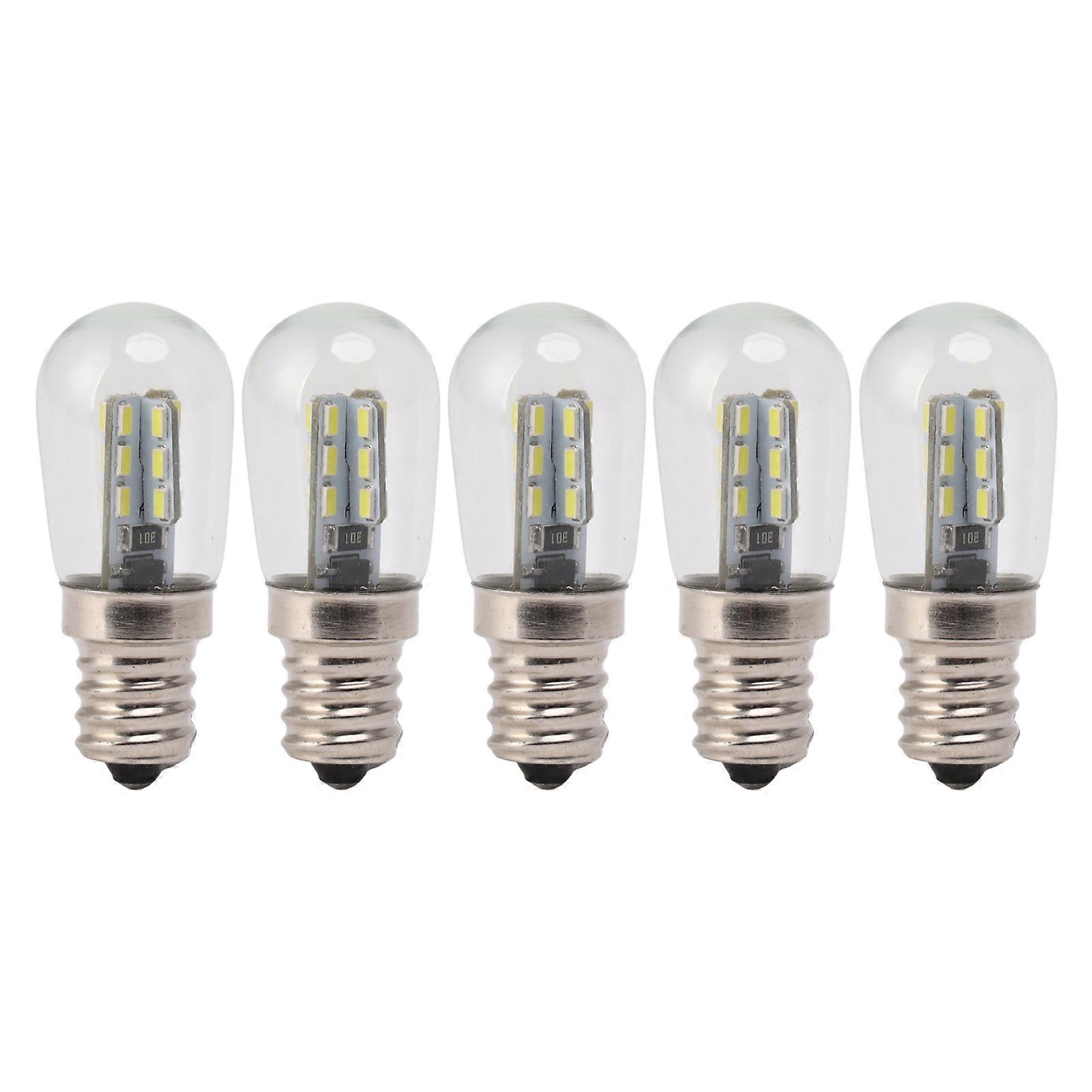 5Pcs E12 LED Bulb High Brightness 120V Fridge Lamp Bulb with 24pcs Bead for Refrigerator