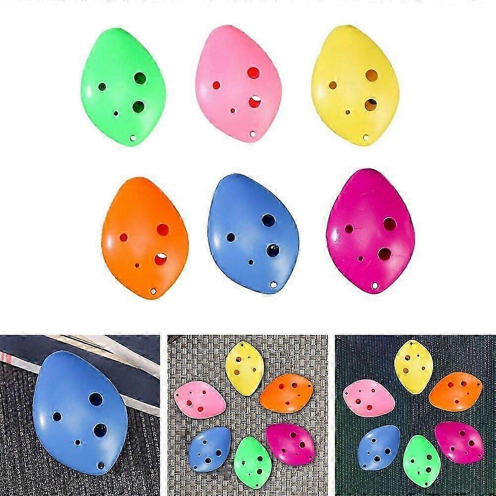 Beginner's Toy Colorful Ocarina Flute in ABS Plastic 6 Holes Soprano C Key (PrettyJ)