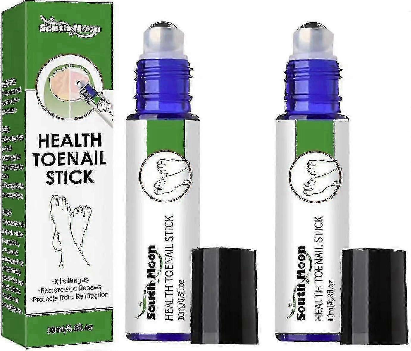 2pcs South Moon Nail Care Roller Balls - Nourishing Massage For Stronger, Faster-growing Nails With 7-day Nail Growth Formula