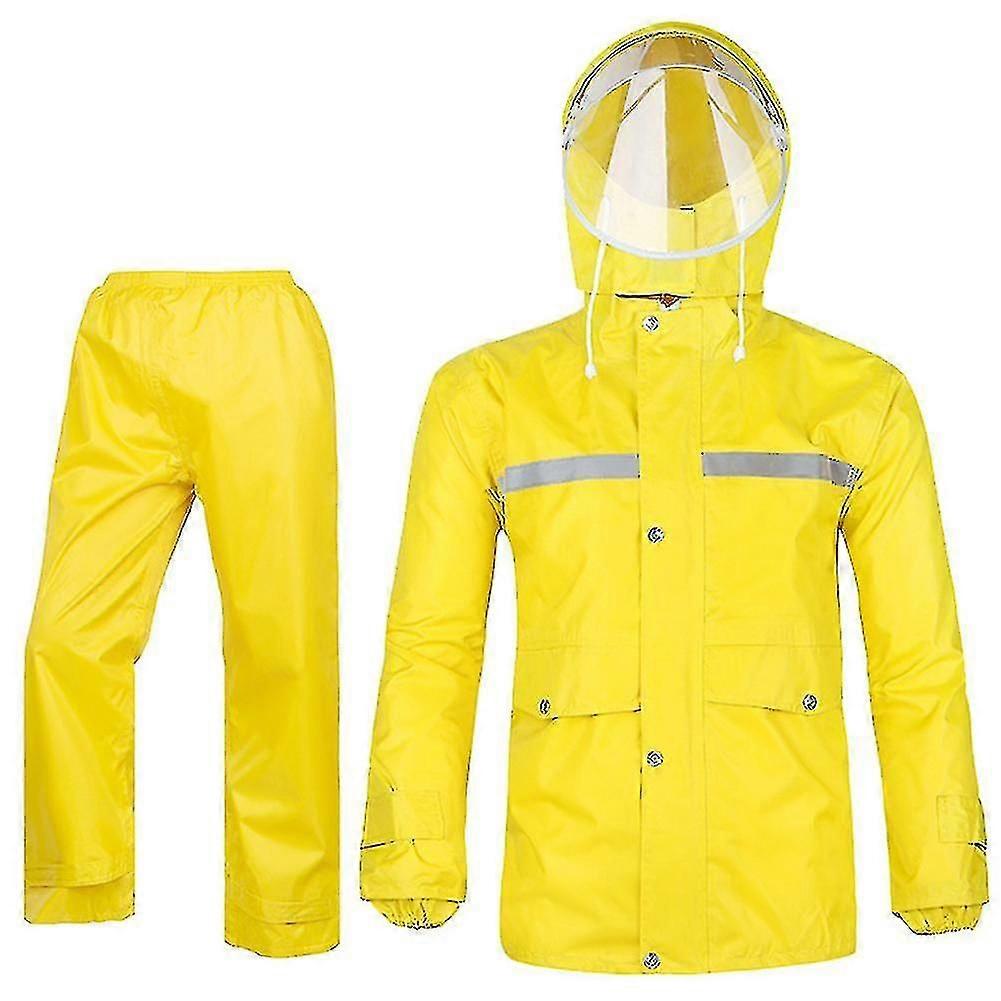 Women's Waterproof Rain Suit Jacket and Trouser Set for Outdoor Storm Protection with Anti-Slip Design and Full-Body Coverage